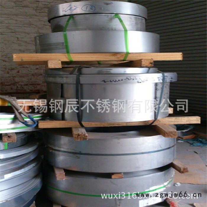 销售304材质不锈钢打包带 304不锈钢扎带 双面卡箍钢带报价图2