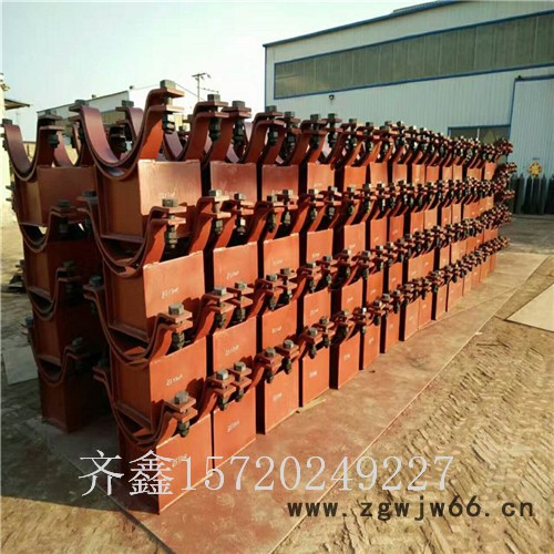 齐鑫DN80 卡箍型滑动管托 固定管托 石油化工管道安装管托图2