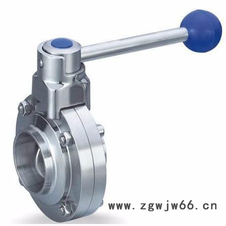 广涛DF002  厂家供应卫生级焊接式蝶阀  卫生级快装式蝶阀  卡箍式蝶阀 材质不锈钢304/316图3