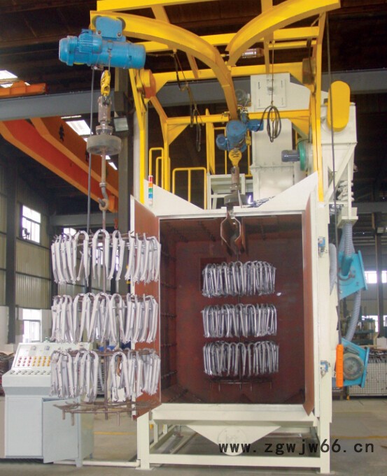 百通BT-3706台车式双吊钩式通过抛丸机图2