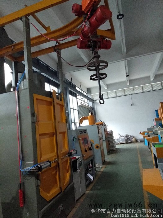 百力吊钩式抛丸机 浙江金华百力履带式抛丸机图3