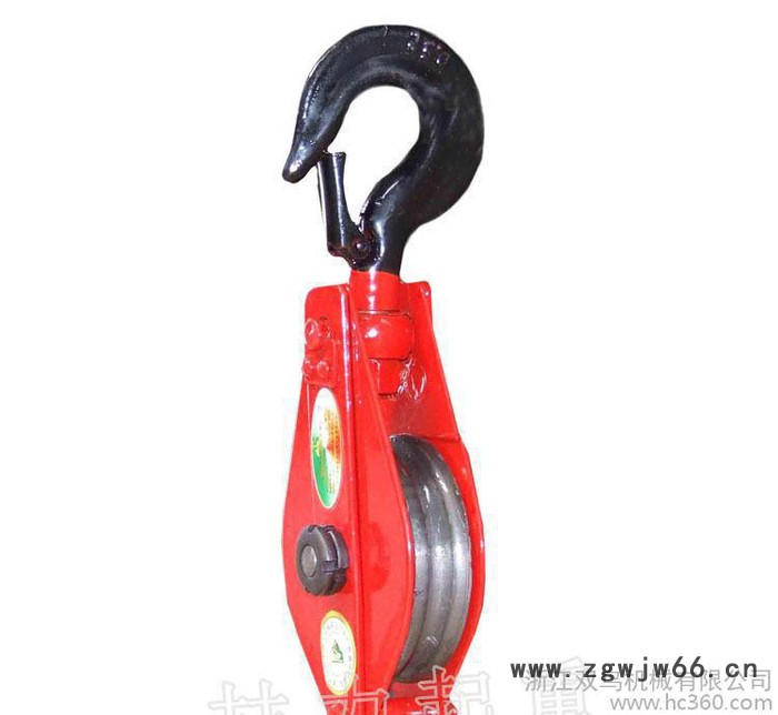 10T双轮起重滑车 吊钩吊环链环式滑轮 大吨位图2