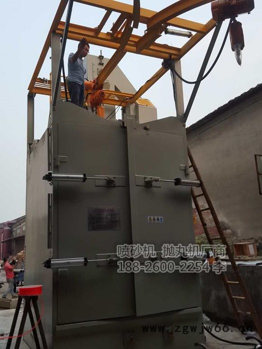 铁件除锈 除氧化皮 去油漆 毛刺打磨 去划痕 吊钩式抛丸机图5
