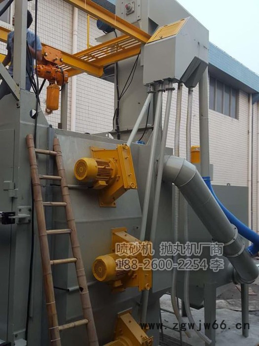 铁件除锈 除氧化皮 去油漆 毛刺打磨 去划痕 吊钩式抛丸机图6