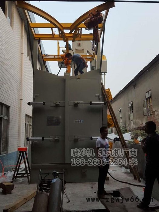 铁件除锈 除氧化皮 去油漆 毛刺打磨 去划痕 吊钩式抛丸机图4