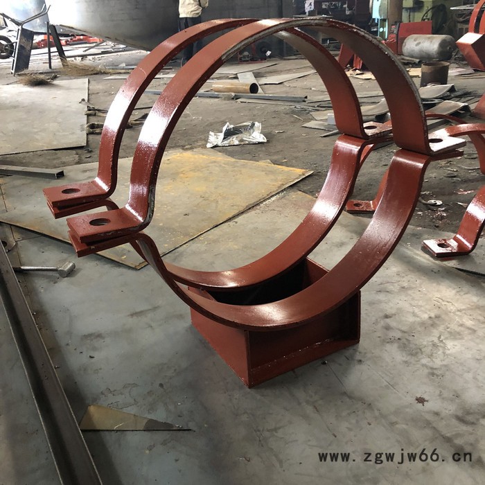 宏茂厂家生产管道滑动支架 固定支座 管道固定支架 卡箍型滑动管托管道支吊架欢迎咨询图3