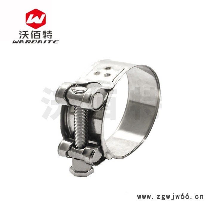 沃佰特 304不锈钢 卡箍 喉箍水管卡子抱箍管箍 加强型管卡管夹图2
