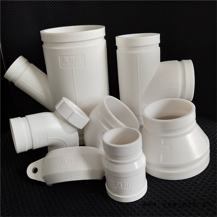 HDPE沟槽式超静音排水管卡箍/宜万川现货供应欢迎咨询图2