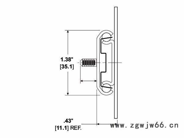 雅固拉 Accuride 115 原装进口 直线运动滚珠滑轨图3