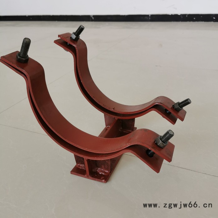 管道滑动支架 卡箍型滑动支架 曲面槽滑动支架 焊接滑动管托图2