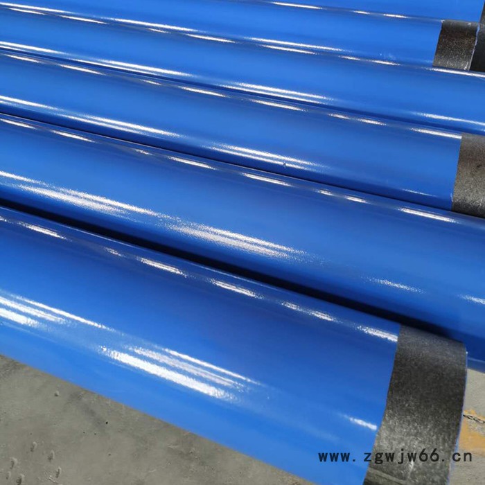 给水内外涂塑复合钢管 卡箍连接内外涂塑复合钢管 内外涂EP涂塑钢管 内外环氧树脂钢管图3