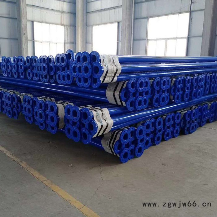 矿用双抗涂塑复合钢管 卡箍连接内外涂塑复合钢管 中水管道用内外涂塑钢管 内外环氧树脂钢管图2