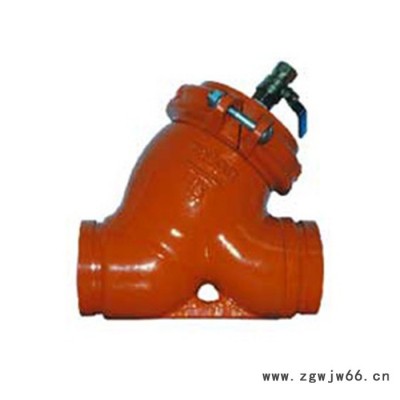 上海良工 消防沟槽式卡箍Y型过滤器球墨铸铁Y型过滤器球墨铸铁