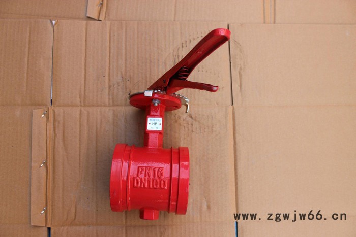 开维喜阀门D81X沟槽手柄蝶阀 卡箍式蝶阀 D81X 手动沟蝶阀 DN50-DN300图2