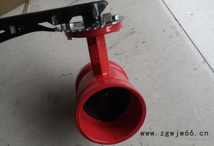 开维喜阀门D81X沟槽手柄蝶阀 卡箍式蝶阀 D81X 手动沟蝶阀 DN50-DN300