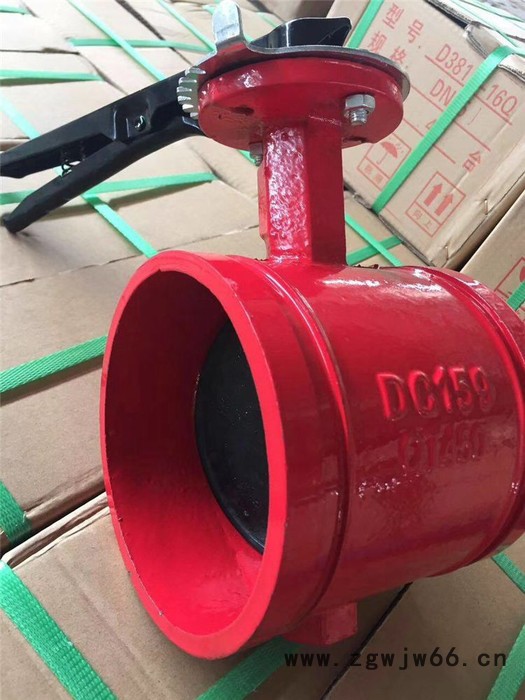 开维喜阀门D81X沟槽手柄蝶阀 卡箍式蝶阀 D81X 手动沟蝶阀 DN50-DN300图3