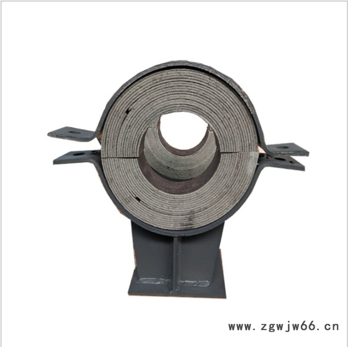 蛭石隔热管托 蛭石隔热滑动管托 卡箍型隔热管托 齐鑫DN300  电厂蒸汽管道使用图5