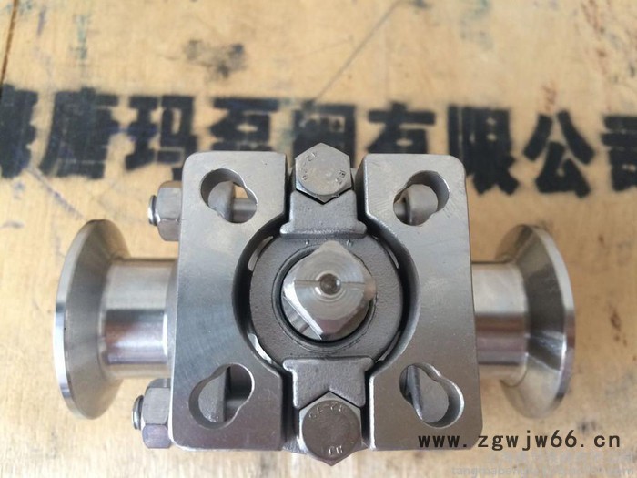 代理UQ681F-16P DN50三片式U型高平台不锈钢快装气动球阀，卫生级φ63快装气动球阀，φ63卡箍食品级气动球阀图4