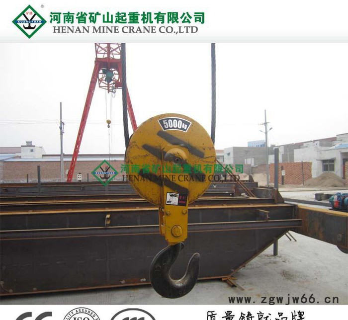 批发销售 起重机配件 钢丝绳电动葫芦吊钩