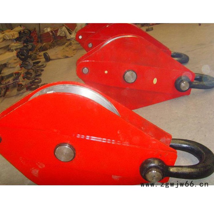 直销 吊环起重滑轮组 单轮起重滑轮车开口滑车吊钩0.5吨到2图3