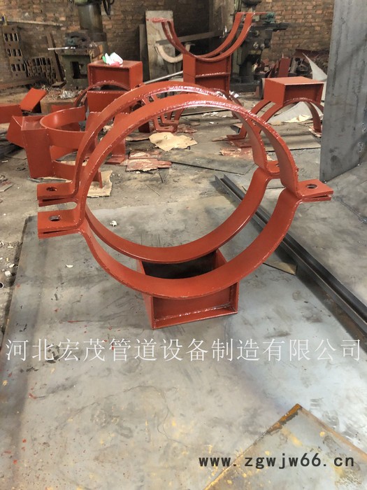 管道滑动支架 卡箍型滑动管托 曲面曹滑动支座 单向滑动支座 可按图订做图2