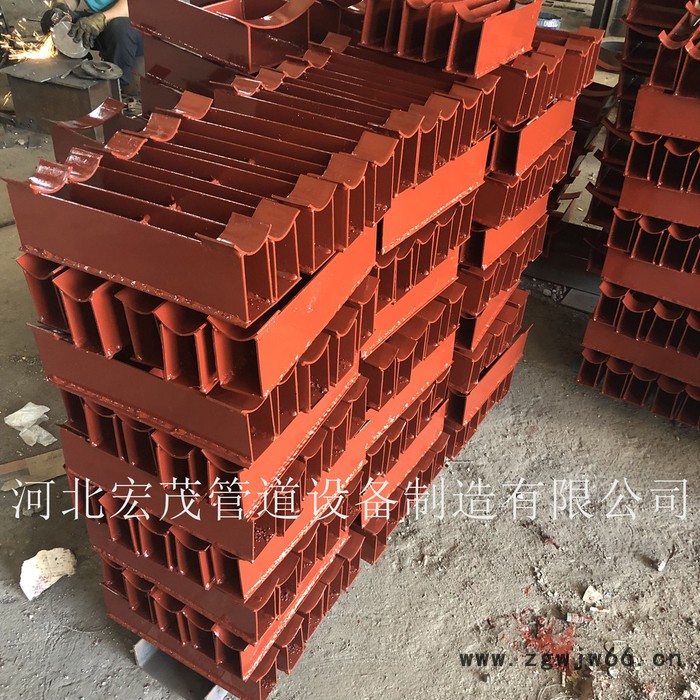 管道滑动支架 卡箍型滑动管托 曲面曹滑动支座 单向滑动支座 可按图订做图3