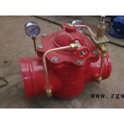 上海沪工阀门 8200X-25Q消防沟槽减压阀 自来水减压阀 沟槽式卡箍式减压阀DN40 DN50 DN65 DN80