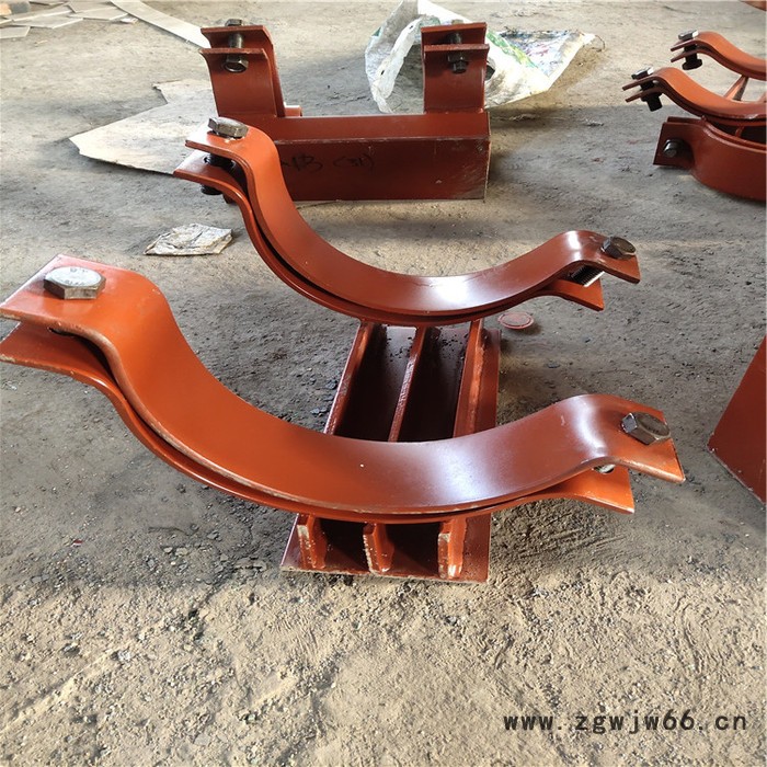 沧州昊盐 蒸汽管道滑动支座厂家 来图生产 DN40卡箍管道支座 管廊给水支墩 固定支墩 管道滑动支墩 实体厂家 诚信可靠图3