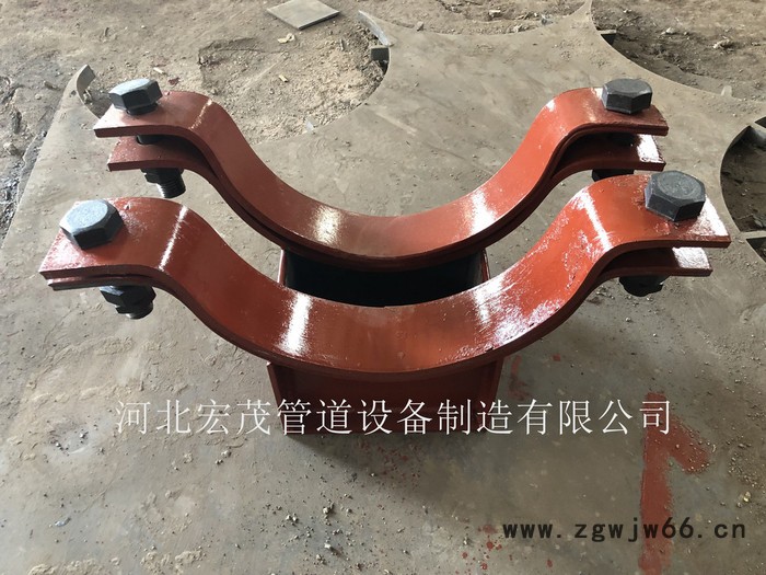 宏茂管道滑动支架 Z3型管夹滑动支座 卡箍型滑动管托 滑动管托厂家图2