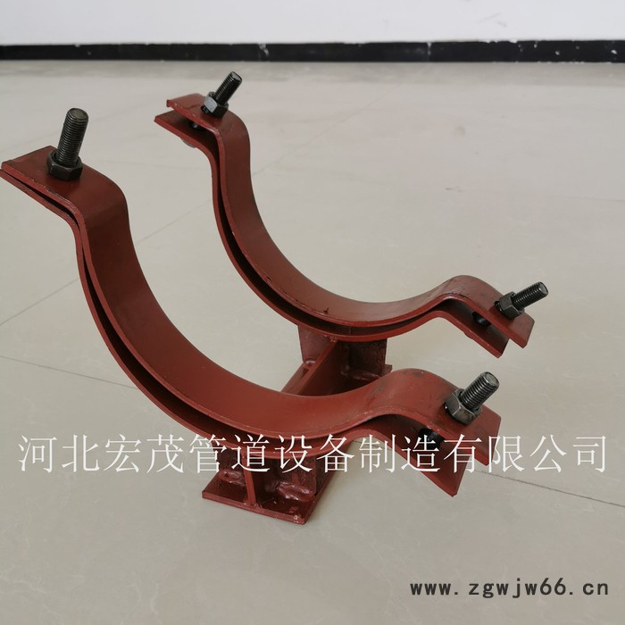 宏茂管道滑动支架 Z3型管夹滑动支座 卡箍型滑动管托 滑动管托厂家图5