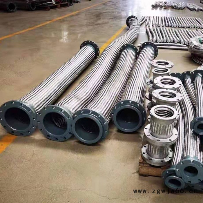 博通 不锈钢快装接头金属软管 卡箍式金属波纹管 钢丝编织网软管图2