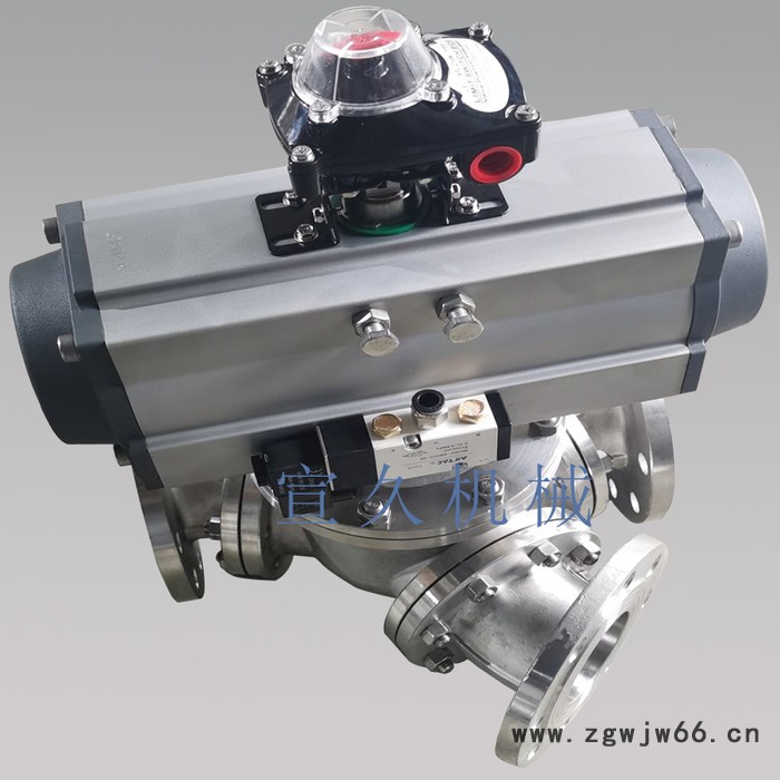 宣久DN50气动快装三通阀 不锈钢卡箍三通换向阀 卫生级三通阀 食品级三通换向阀 快装三通分路阀图5