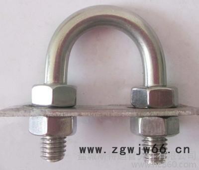 供应管夹厂供应U型管夹，卡箍抱箍，车用带托管夹图3