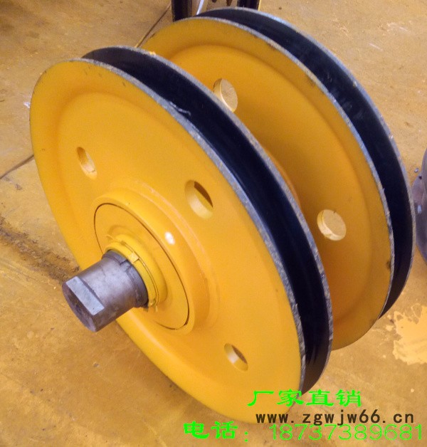 100t轧制滑轮组 龙门吊滑轮组 起重机滑轮片 电动葫芦滑轮组 抓斗定滑轮 吊钩组动滑轮 导向轮图4