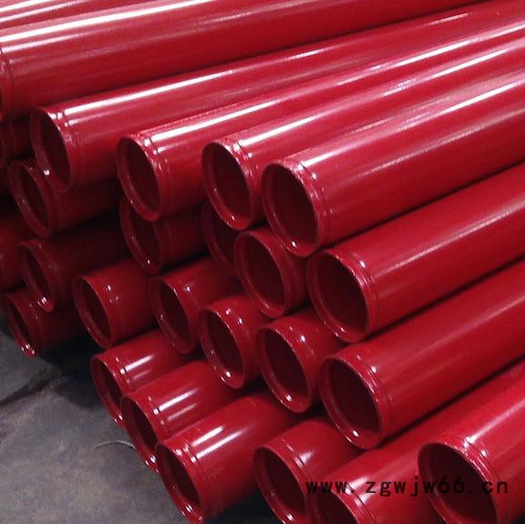 阳泉消防喷淋系统用内外涂塑无缝钢管案例  卡箍连接涂塑无缝钢管连接方式  红色消防涂塑无缝钢管价格图4