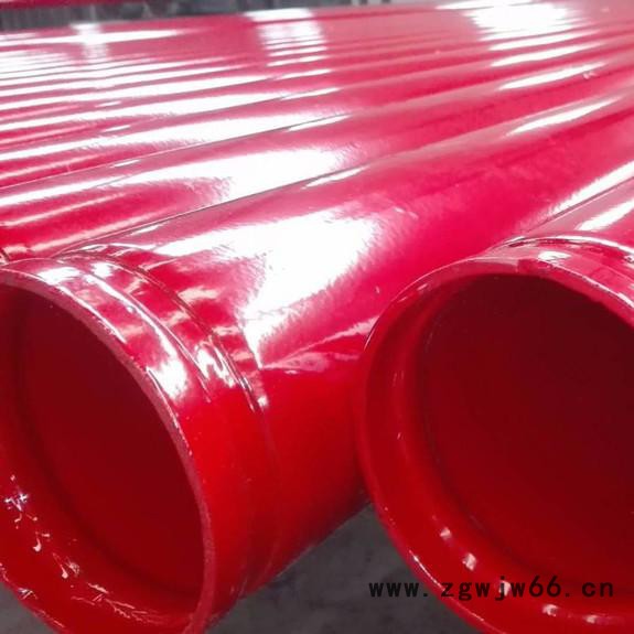 阳泉消防喷淋系统用内外涂塑无缝钢管案例  卡箍连接涂塑无缝钢管连接方式  红色消防涂塑无缝钢管价格图3