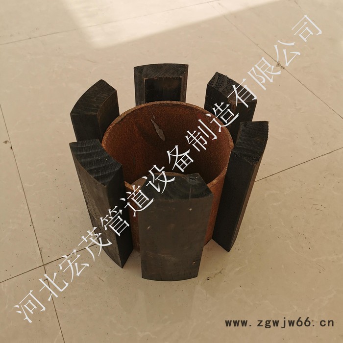 厂家供应聚氨酯保冷管托 红松木保冷管托  卡箍型滑动管托 欢迎咨询图2