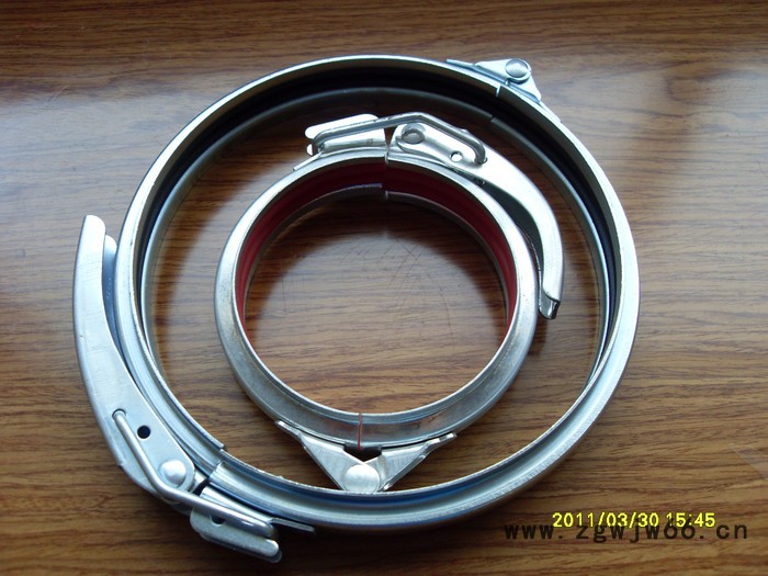 供应贝战镀锌桶箍抱箍 卡箍 抱箍卡箍双螺栓卡箍 德标JACOB 通风抱箍 风管卡箍图3