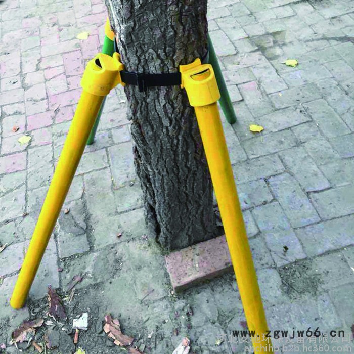 河北安驰  镀锌钢管树木支撑架 金属铁抱箍固定器 园林绿化防风大树撑杆图2