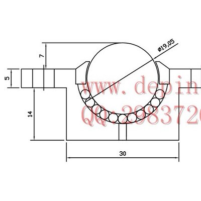 供应前方座万向球   19.05主球    实体万向滚珠   尼龙万向轮