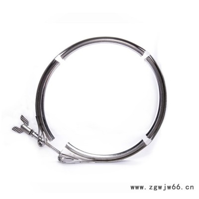 304喉箍不锈钢喉箍卡箍抱箍管夹管箍监控卡箍 手拧式沟槽卡箍