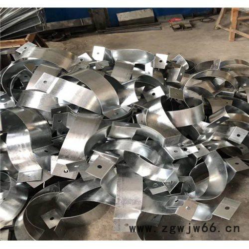 朔涵 扁铁抱箍 抱箍电力金具 异性扁铁抱箍 u型抱箍金具 泄水管抱箍图5