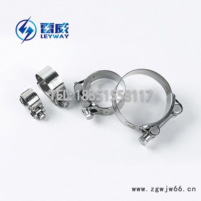 不锈钢强力喉箍 T型强力卡箍 304强力喉箍 加厚欧式卡箍 不锈钢304单头实心强力箍 不锈钢强力空心喉箍图4