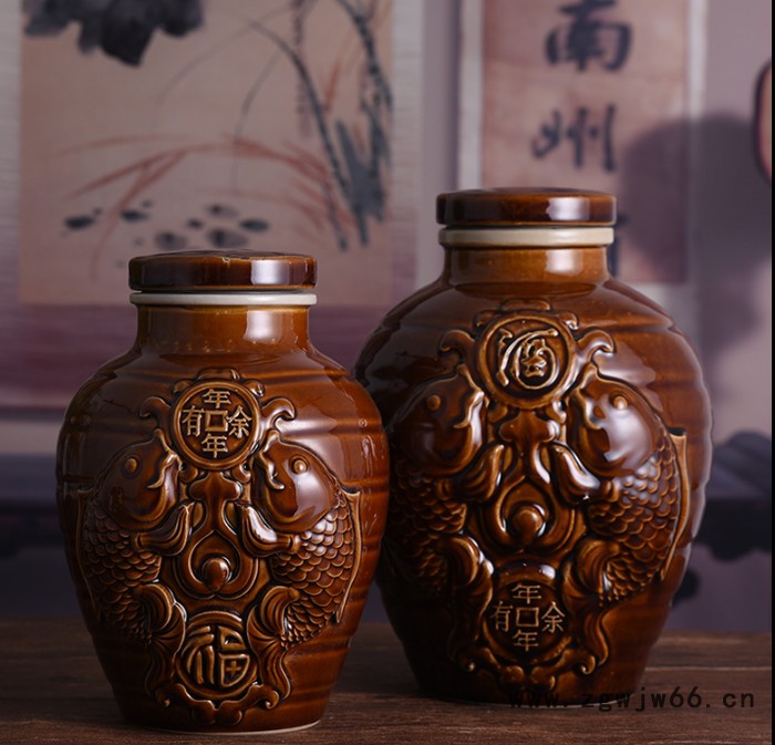 【仁新** 陶瓷酒坛 土陶酒坛 可配抱箍式不锈钢盖图6