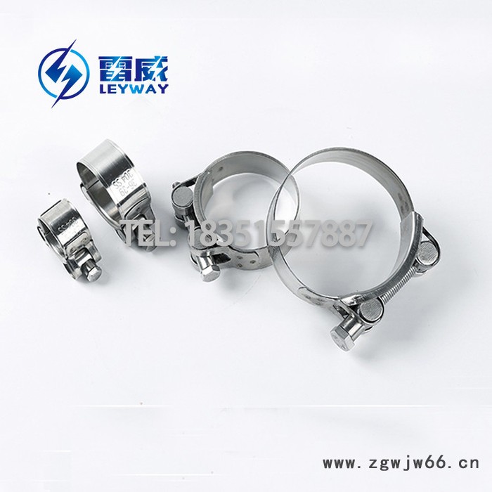 欧式强力喉箍17-356不锈钢304单头实心强力箍T型强力卡箍库存现货图3