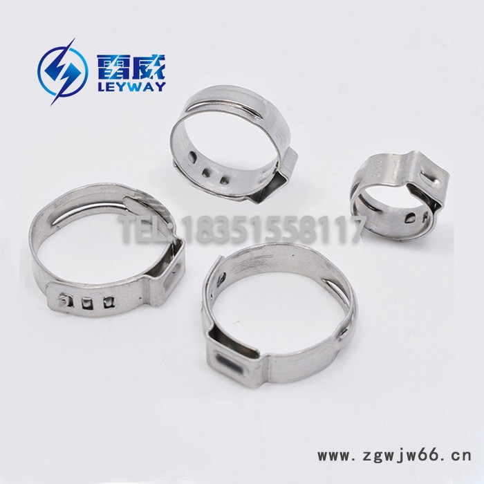 304不锈钢单耳无极卡箍 单耳无极喉箍 单耳可调卡箍 304单耳卡箍 不锈钢全304单耳可调卡箍 单耳抱箍 耳型喉箍图4