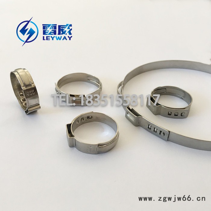 304不锈钢单耳无极卡箍 单耳无极喉箍 单耳可调卡箍 304单耳卡箍 不锈钢全304单耳可调卡箍 单耳抱箍 耳型喉箍图7
