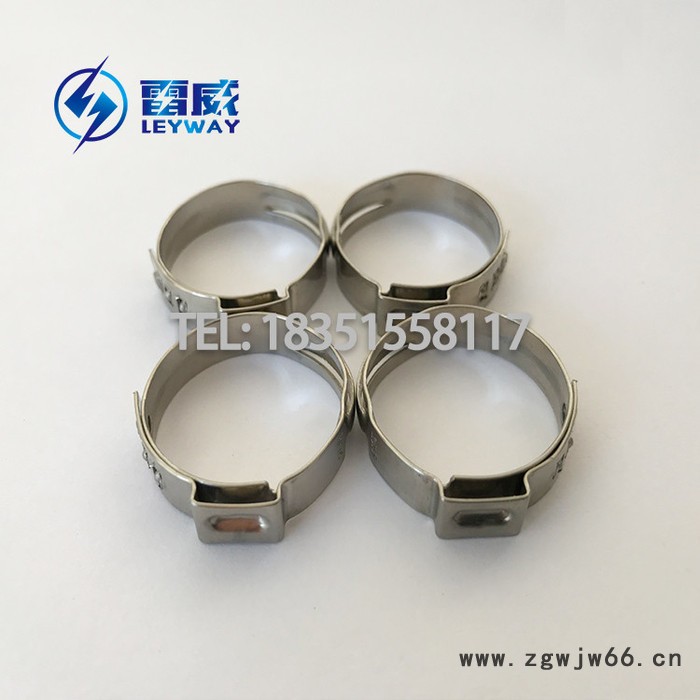 304不锈钢单耳无极卡箍 单耳无极喉箍 单耳可调卡箍 304单耳卡箍 不锈钢全304单耳可调卡箍 单耳抱箍 耳型喉箍图3