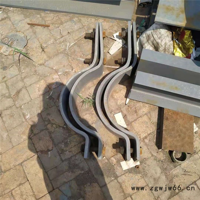 无保温管道用SD2-219水平管道单拉杆短管夹 扁钢抱箍厂家图4