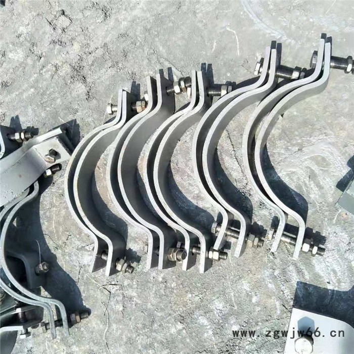 无保温管道用SD2-219水平管道单拉杆短管夹 扁钢抱箍厂家图3